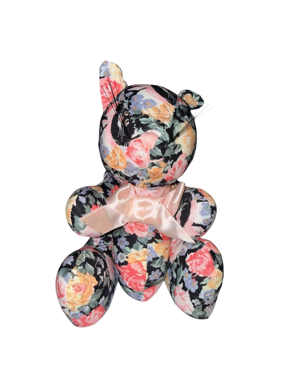 Vintage Tiny Floral Cat Applause Inc